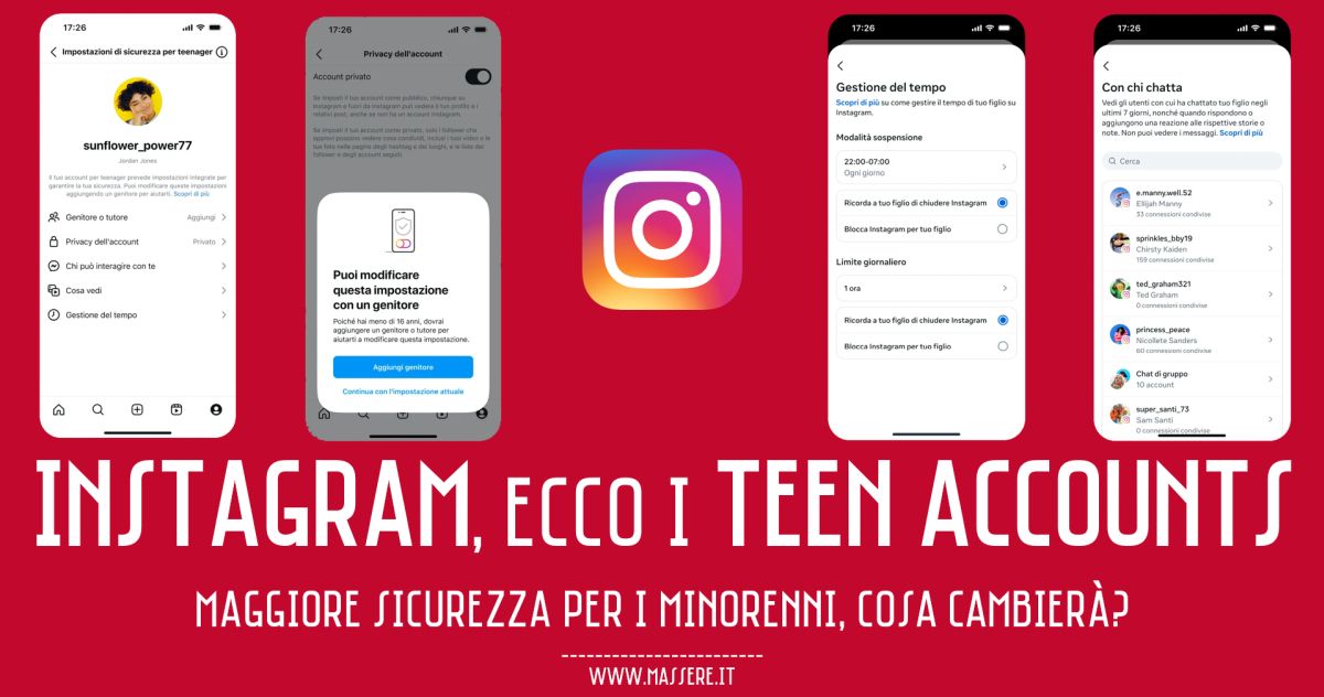 Instagram introduce i TEEN ACCOUNTS per i minorenni