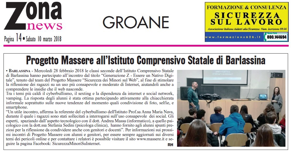 Progetto MASSERE - Sicurezza dei Minori sul Web - Andrea Massa