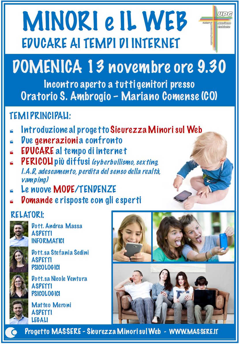 Progetto MASSERE | Sicurezza dei Minori sul Web a Mariano Comense