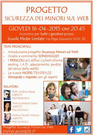 Progetto MASSERE: Sicurezza dei Minori sul Web